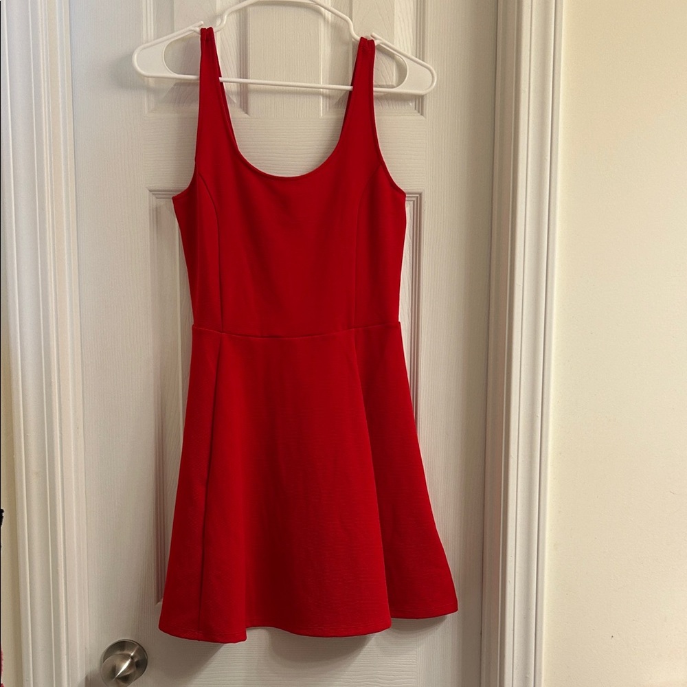 Divided Scarlet Mini Dress